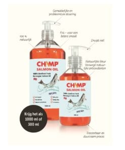 Champ 100% Ongeraffineerde verse Noorse zalmolie