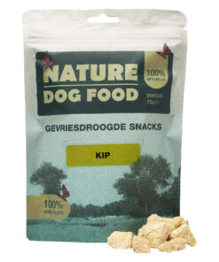 Nature Dog Food Gevriesdroogde Honden- en kattensnacks 100% Kip