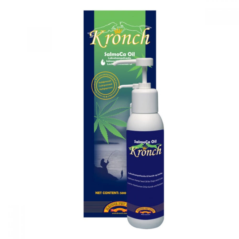 Kronch SalmoCa olie voor honden en katten