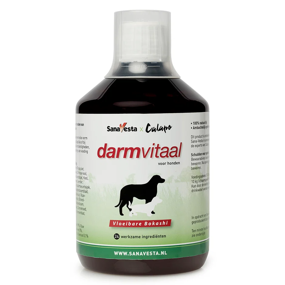 DarmVitaal - vloeibare Bokashi voor honden | Sana-Vesta x Calapo